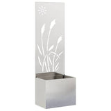 Vidaxl tuin privacy screen zilver 50 x 32 x 150 cm roestvrij staal - afbeelding 2