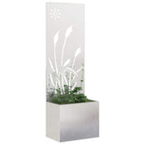 Vidaxl tuin privacy screen zilver 50 x 32 x 150 cm roestvrij staal - afbeelding 3