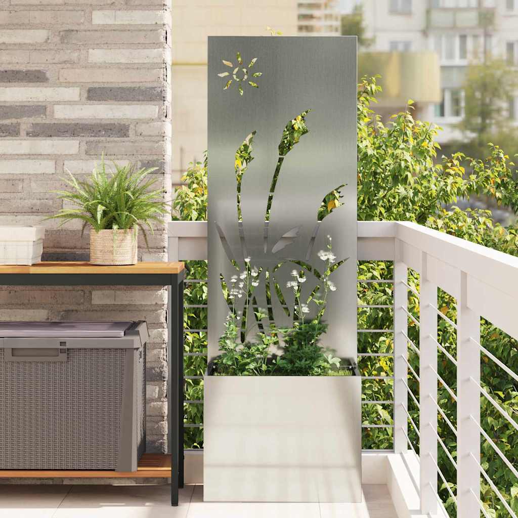 Vidaxl tuin privacy screen zilver 50 x 140 cm gegalvaniseerd staal