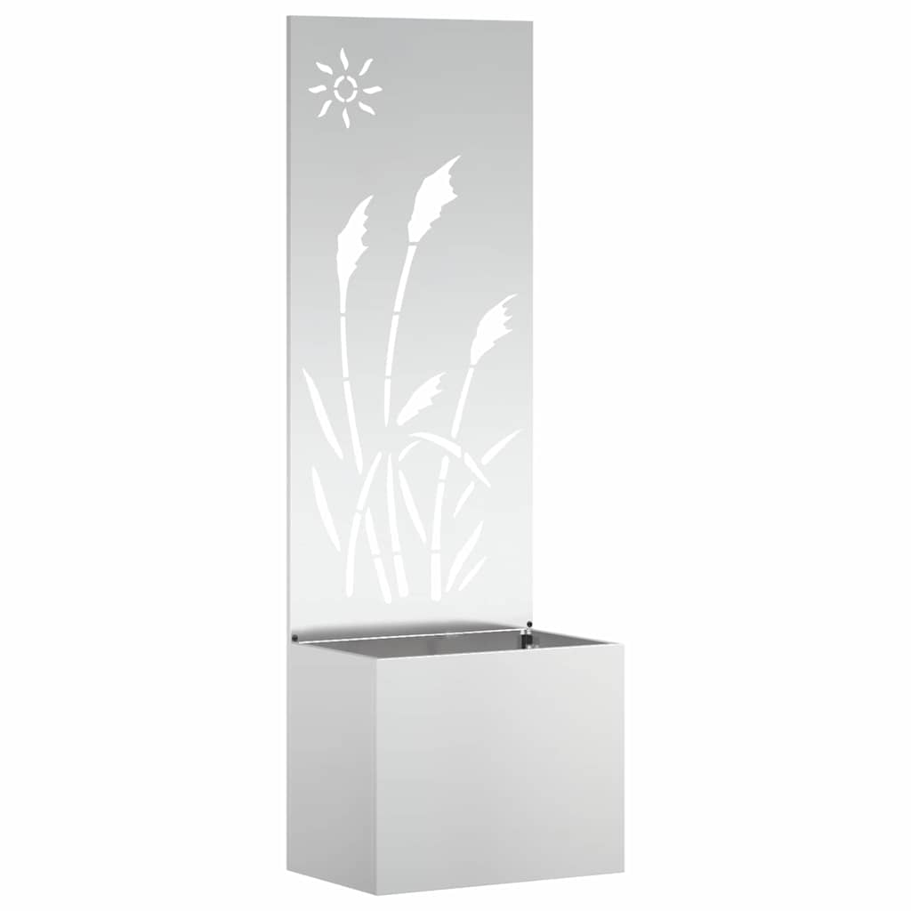 Vidaxl tuin privacy screen zilver 50 x 140 cm gegalvaniseerd staal