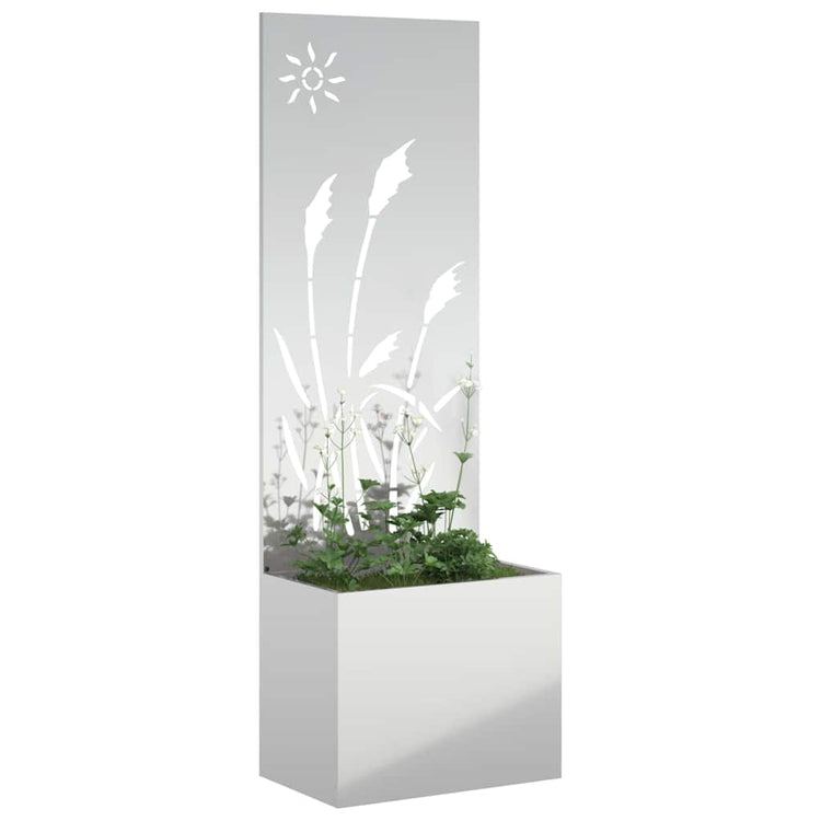 Vidaxl tuin privacy screen zilver 50 x 140 cm gegalvaniseerd staal