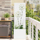 Vidaxl tuin privacy screen wit 50 x 32 x 150 cm koudgewalst staal