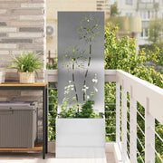 Vidaxl tuin privacy screen zilver 50 x 32 x 150 cm roestvrij staal - afbeelding 1
