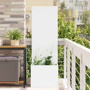 Vidaxl tuin privacy screen wit 50 x 32 x 150 cm koudgewalst staal - afbeelding 1