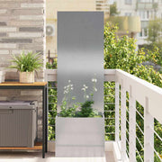 Vidaxl tuin privacy screen zilver 50 x 32 x 150 cm roestvrij staal - afbeelding 1