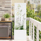 Vidaxl tuin privacy screen wit 50 x 32 x 150 cm koudgewalst staal