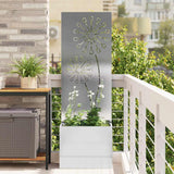 Vidaxl tuin privacy screen zilver 50 x 32 x 150 cm roestvrij staal - afbeelding 1