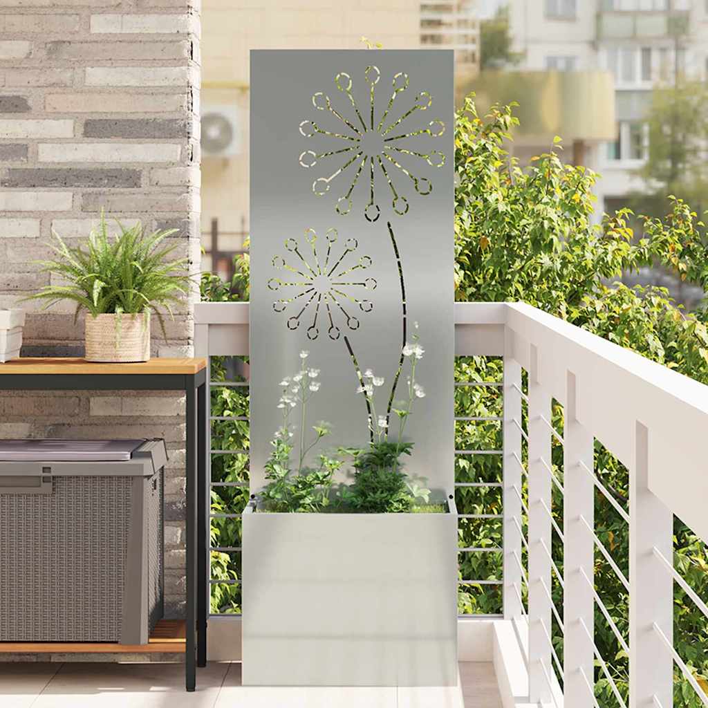 Vidaxl tuin privacy screen zilver 50 x 140 cm gegalvaniseerd staal