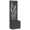 Vidaxl tuin privacy screen zwart 50 x 140 cm koudgewalst staal