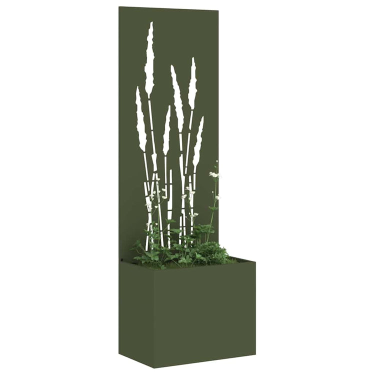 Vidaxl tuin privacy screen fretwerk olijfgroen 50 x 32 x 150 cm