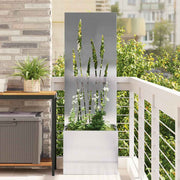 Vidaxl tuin privacy screen zilver 50 x 32 x 150 cm roestvrij staal - afbeelding 1