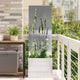Vidaxl tuin privacy screen zilver 50 x 32 x 150 cm roestvrij staal