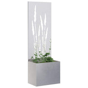Vidaxl tuin privacy screen zilver 50 x 32 x 150 cm roestvrij staal - afbeelding 3