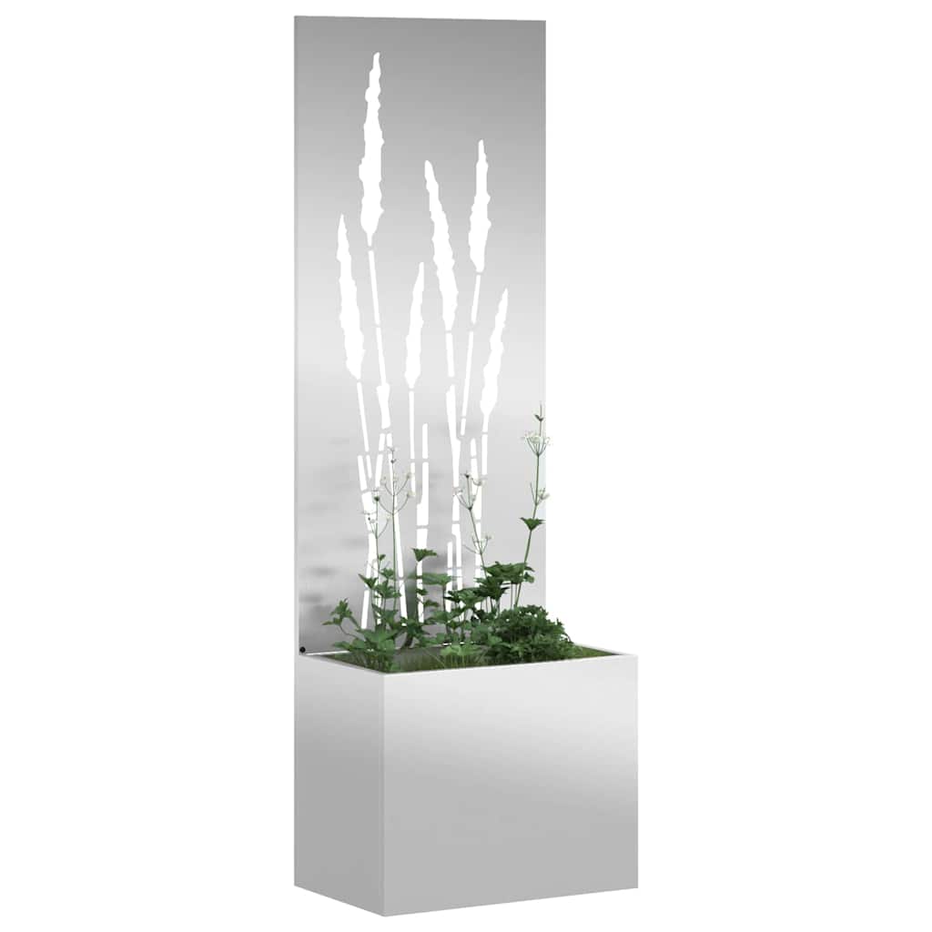 Vidaxl tuin privacy screen zilver 50 x 140 cm gegalvaniseerd staal