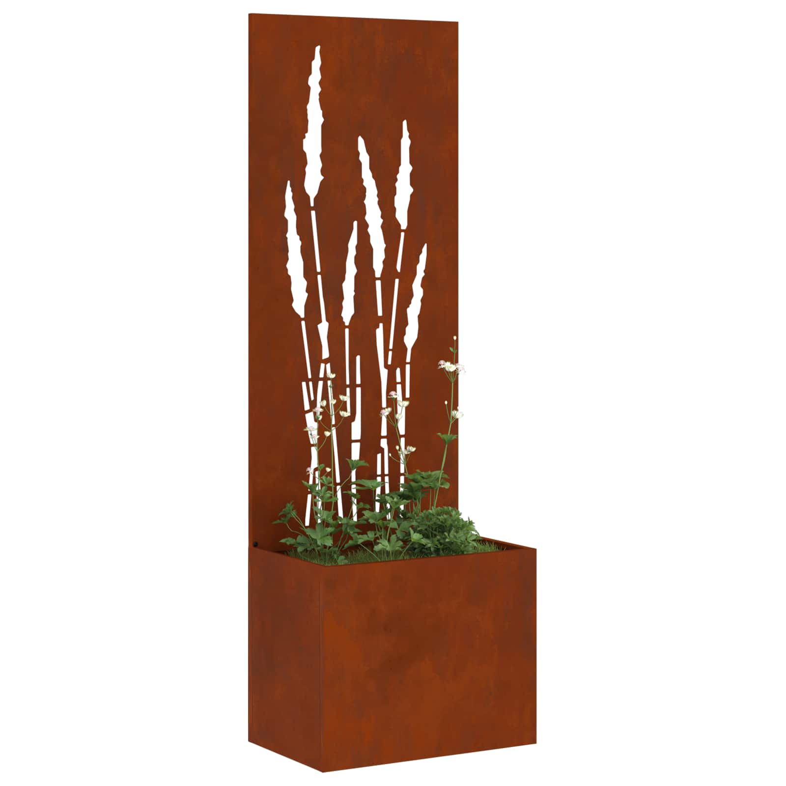 Vidaxl tuin privacy screen fretwerk roestig 50 x 140 cm cortenstaal