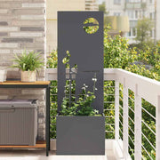 Vidaxl tuin privacy screen fretwerk antraciet 50 x 32 x 150 cm - afbeelding 1