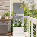 Vidaxl tuin privacy screen zilver 50 x 32 x 150 cm roestvrij staal - afbeelding 1