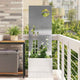 Vidaxl tuin privacy screen zilver 50 x 32 x 150 cm roestvrij staal