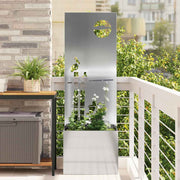 Vidaxl tuin privacy screen fretwerk zilver 50 x 32 x 150 cm - afbeelding 1
