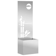 Vidaxl tuin privacy screen fretwerk zilver 50 x 32 x 150 cm - afbeelding 2