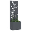 Vidaxl tuin privacy screen bloemen antraciet 50 x 32 x 150 cm
