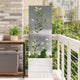 Vidaxl tuin privacy screen zilver 50 x 32 x 150 cm roestvrij staal