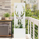 Vidaxl tuin privacy screen wit 50 x 32 x 150 cm koudgewalst staal