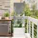 Vidaxl tuin privacy screen zilver 50 x 32 x 150 cm roestvrij staal