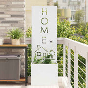 Vidaxl tuin privacy screen wit 50 x 32 x 150 cm koudgewalst staal - afbeelding 1