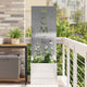 Vidaxl tuin privacy screen zilver 50 x 32 x 150 cm roestvrij staal