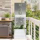 Vidaxl tuin privacy screen fretwerk zilver 50 x 32 x 150 cm