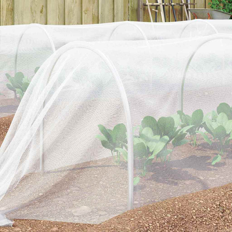 Vidaxl insecten net wit 3 x 10 m polyetheen