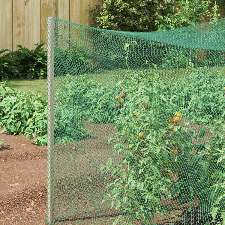 Vidaxl vogel beschermnet groen 2 x 5 m polyetheen
