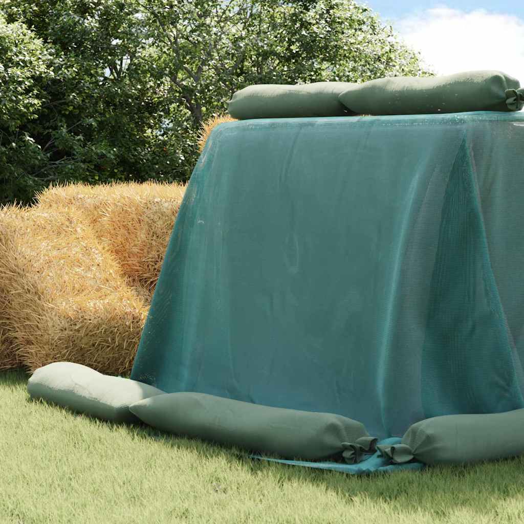 Vidaxl siloafdekking groen 10 x 5 m hdpe