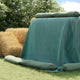 Vidaxl siloafdekking groen 24 x 5 m hdpe