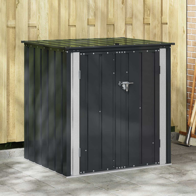 Vidaxl tuinopslagdoos zwart 101,5 x 82 x 100 cm staal
