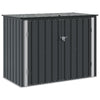 Vidaxl tuinopslagdoos zwart 151,5 x 82 x 110,5 cm staal