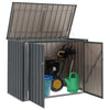 Vidaxl tuinopslagdoos zwart 151,5 x 82 x 110,5 cm staal
