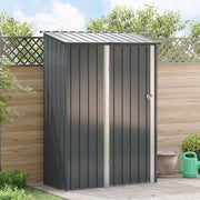 Vidaxl tuinhuisjes antraciet 140,5 x 74 x 200 cm metaal - afbeelding 1