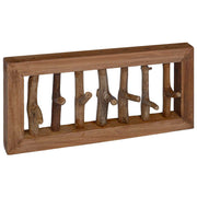Vidaxl jassenhaak naturel 50 x 10 x 25 cm massief mahoniehout - afbeelding 2