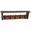 Vidaxl hanger bruin 50 x 10 x 14 cm massief mahoniehout