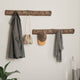 Vidaxl hanger bruin 50 x 8 x 12 cm massief gerecycled hout