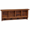 Vidaxl hanger bruin 70 x 11 x 27 cm massief mahoniehout