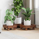 Vidaxl plantenstandaard 3 st bruin 35 x 35 x 12 cm mahoniehout