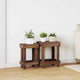 Vidaxl plantenstandaard 2 st bruin 70 x 11 x 27 cm mahoniehout