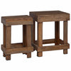 Vidaxl plantenstandaard 2 pcs bruin 70 x 11 x 27 cm mahoniehout