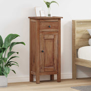 Vidaxl plantenstandaard met lade bruin 36 x 25 x 80 cm mahoniehout - afbeelding 1