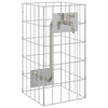 Vidaxl gabion kraan zilver 26 x 25 x 50 cm roestvrij staal