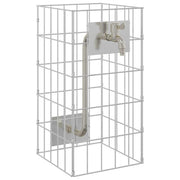 Vidaxl gabion kraan 4 st zilver 25 x 25 x 50 cm gegalvaniseerd staal - afbeelding 2