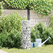 Vidaxl gabion kraan 4 st zilver 25 x 25 x 100 cm gegalvaniseerd staal - afbeelding 1
